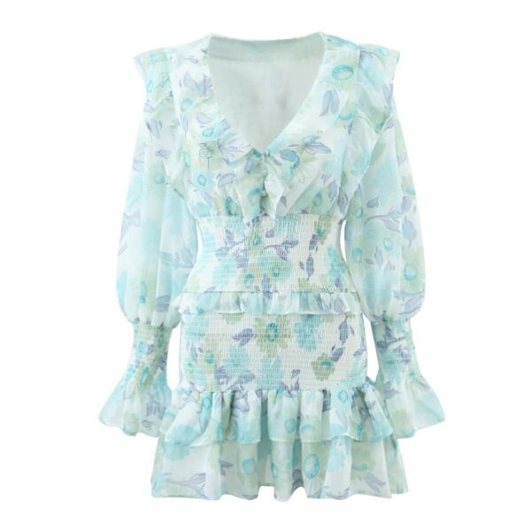 Light Ruffled Mini Dress