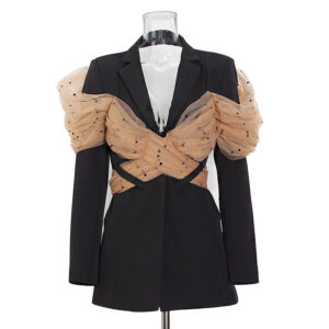 Exclusive Mesh Decoration Blazer