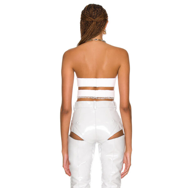 White Futuristic Cut-Out Suit