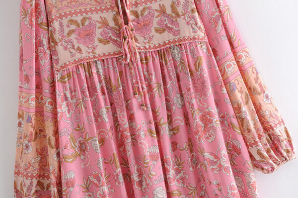 Vintage Boheme Printed Dress