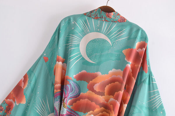 Floral Belt Moon Kimono