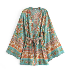 Boheme Rose Printed Kimono