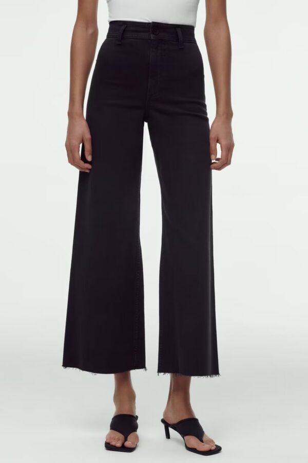 Black High Waist Straight Jeans