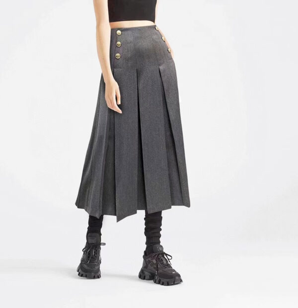 Pleated Midi Skirt