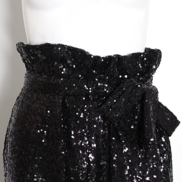 Glam Sequin Ankle Banded Pants