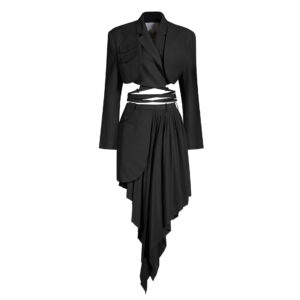 Avant-Garde Skirt Blazer Suit