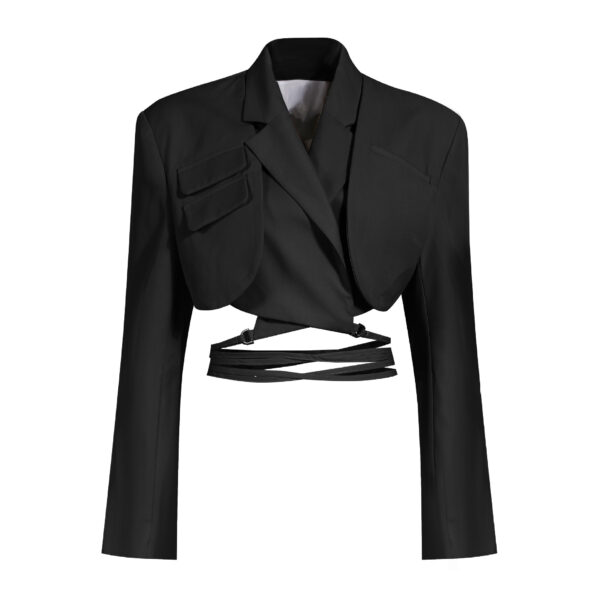 Avant-Garde Skirt Blazer Suit