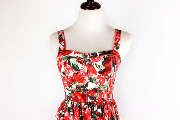 Spanish Motive Print Dress