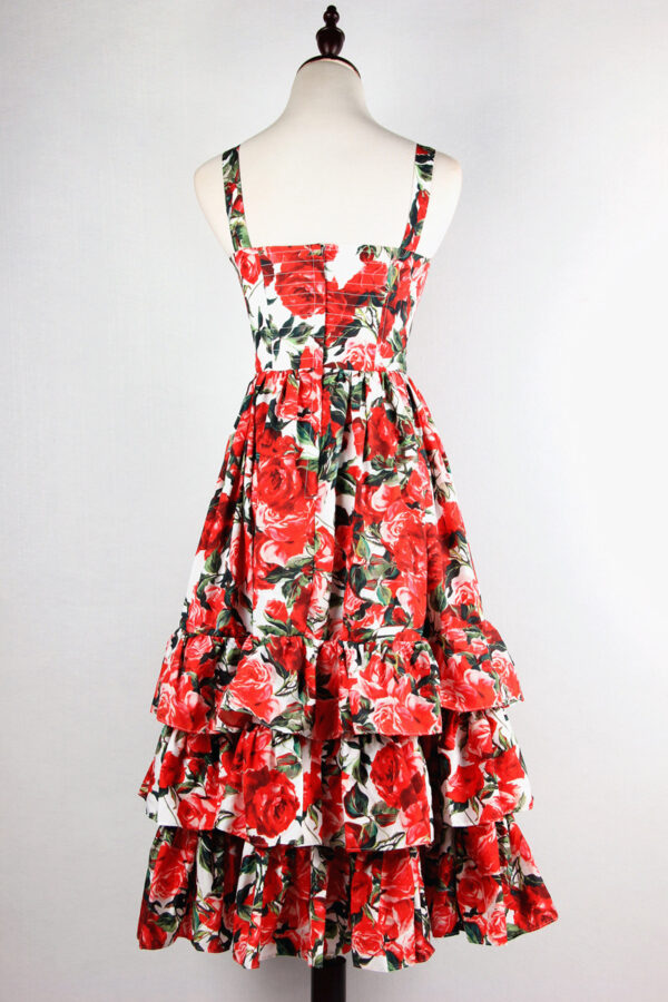 Spanish Motive Print Dress