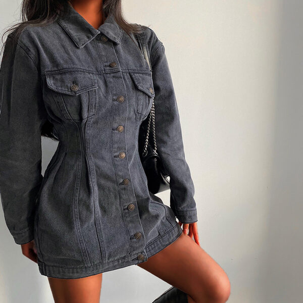 Denim Slim Waist Dress