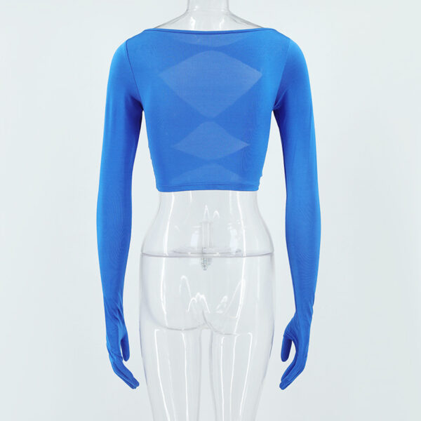 Cut-Out Top With Gloves