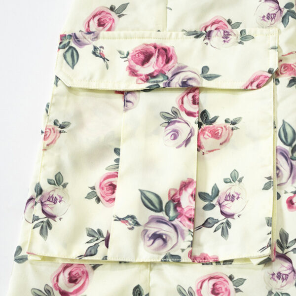 Floral Printed Low Waist Pocket Pants