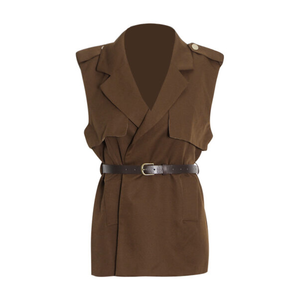 Belted Vest Suit