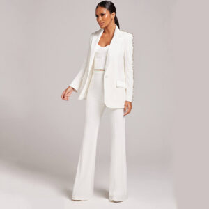 Crystal Ornament Blazer Suit