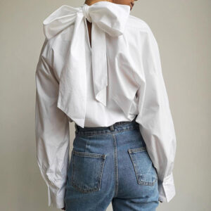 Bowknot Back Shirt