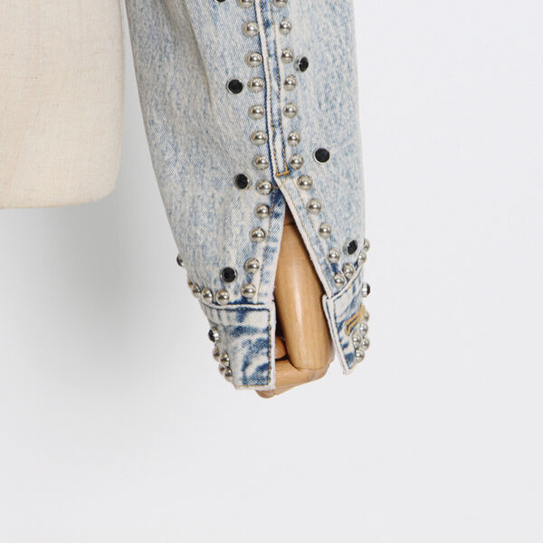 Stylish Denim Shawl Jacket