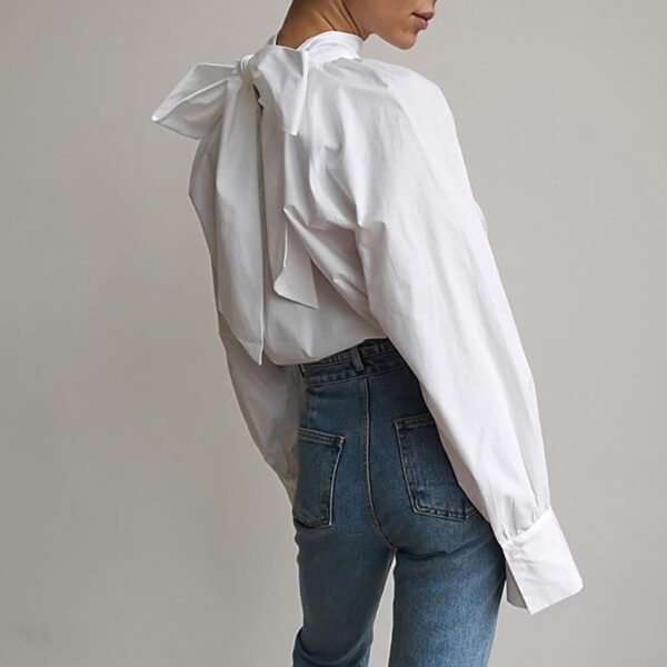 Bowknot Back Shirt