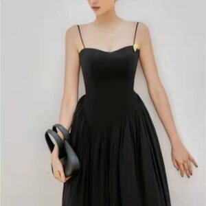 Elegant Bell Skirt Cami Dress