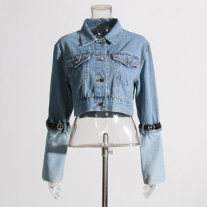 Elbow Belt Denim Jacket