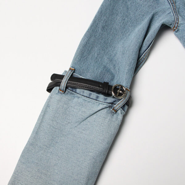 Elbow Belt Denim Jacket