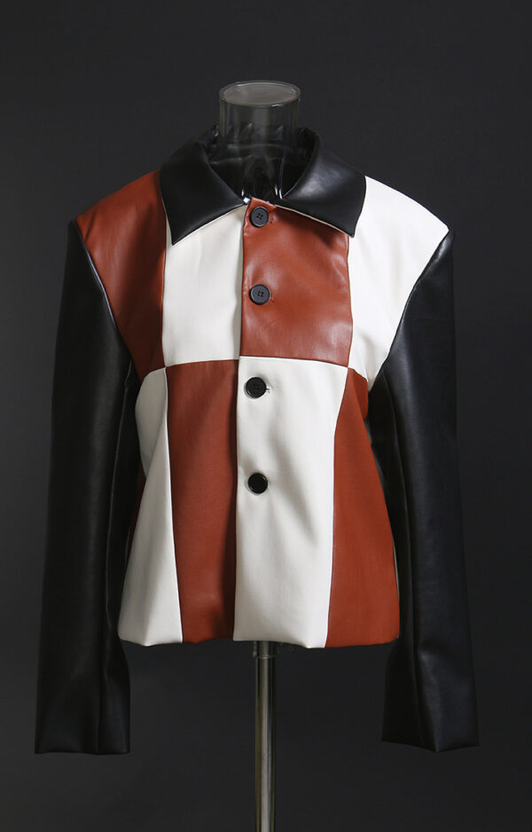 Vintage Patchwork Leather Jacket