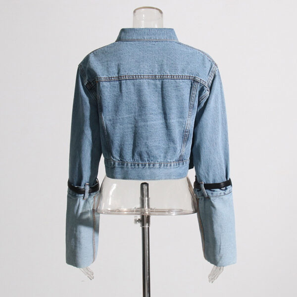 Elbow Belt Denim Jacket