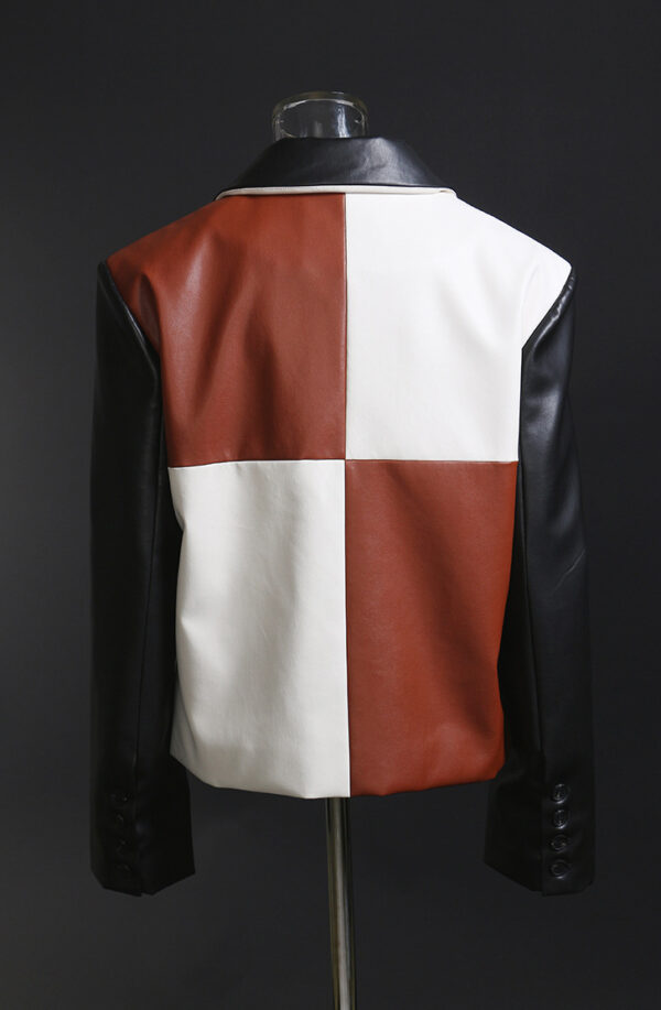 Vintage Patchwork Leather Jacket