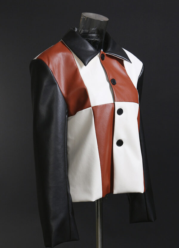 Vintage Patchwork Leather Jacket