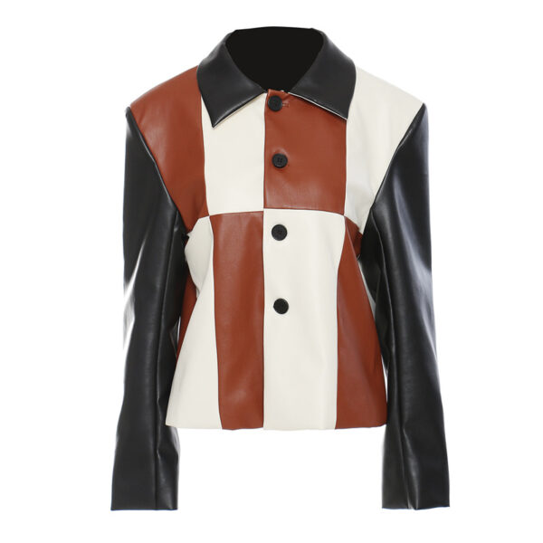 Vintage Patchwork Leather Jacket